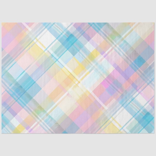 Papel De Seda Coelho de Páscoa Série Xadrez Design #19 (Frente )