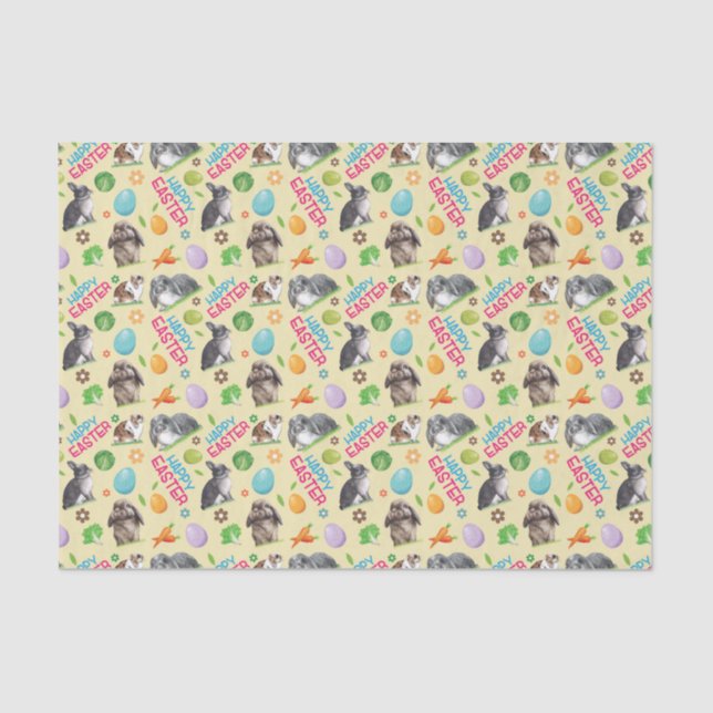 Papel De Seda Coelho felz pascoa (Frente )