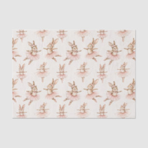 Papel De Seda coelhos de bailarina bonitinhos de tutus rosa