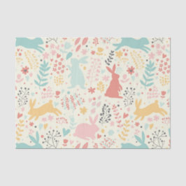 Papel De Seda coelhos, natureza, cores do primavera, páscoa,