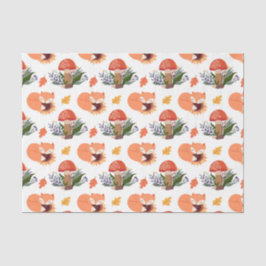 Papel De Seda Cogumelo de Raposa de Outono (Design 32 Série Amar