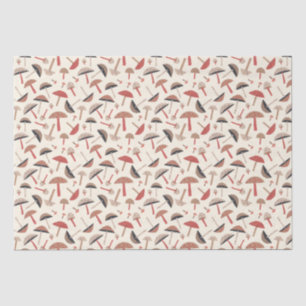 Papel De Seda Cogumelos Do Século De Médio Retroativo Inspirados