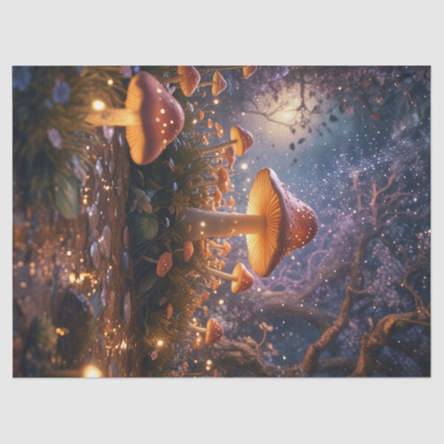 Papel De Seda Cogumelos Farejistas Encantados (Frente )