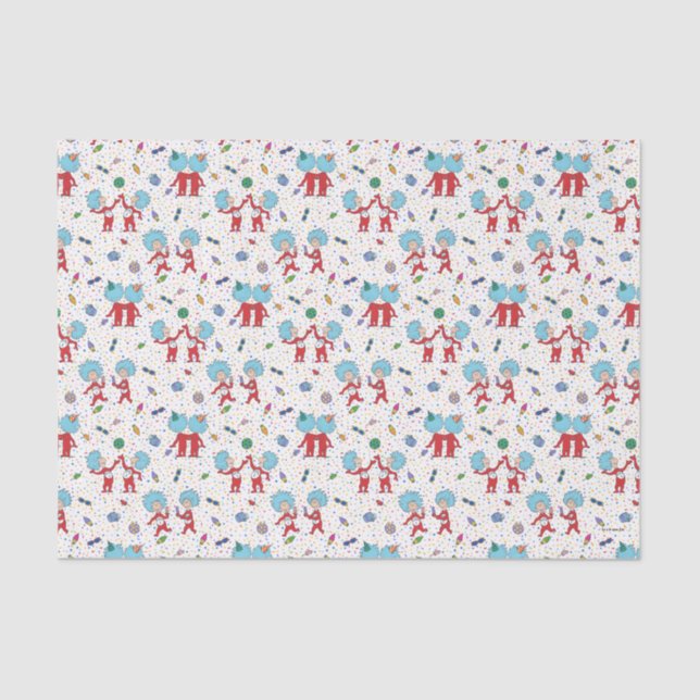 Papel De Seda Coisa Uma Coisa Dois Padrões De Celebração