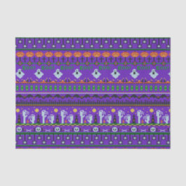 Papel De Seda Coisas de festas de Halloween - Padrão de tricô ro