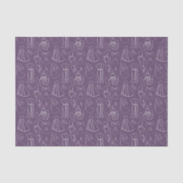 Papel De Seda Coisas de Menina (Design 10 da Série Roxa)