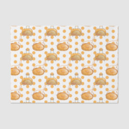 Papel De Seda Coisas de Menina (Design 51 Série Amarela/Laranja)