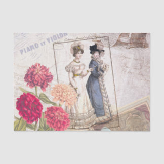 Papel De Seda Colagem da forma do Victorian