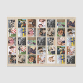 Papel De Seda Colagem de 35 fotos