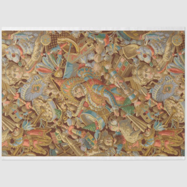 Papel De Seda Colagem de Brinquedos Vitoriana Fantasy (Frente )