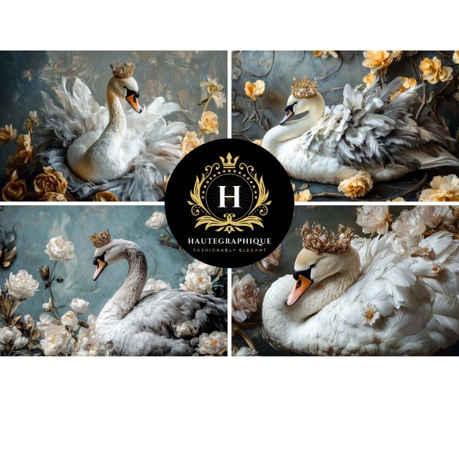 Papel De Seda Colagem de Cisne Decoupage (Criador carregado)