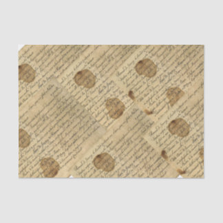 Papel De Seda Colagem de Decodificação de Manuscrito de Script V