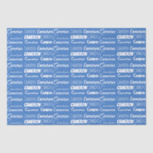 Colagem de Fontes de Nome de Boys Azuis Personaliz