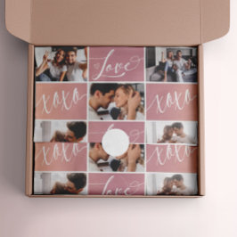 Papel De Seda Colagem de Fotos do Namorados XOXO Love