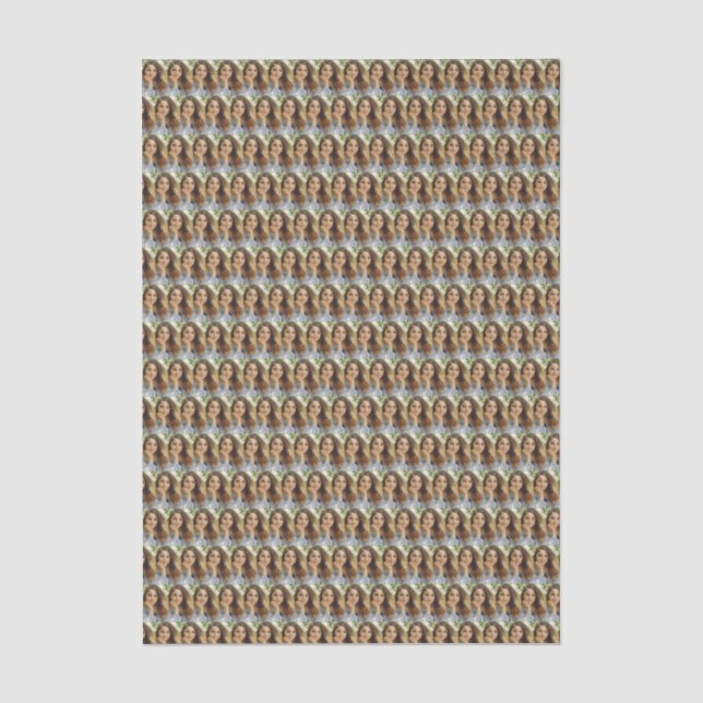 Papel De Seda Colagem de Fotos Personalizadas (Frente )