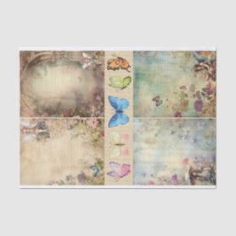 Papel De Seda Colagem de Leite de Lixo do Artista de Mídia Mistu