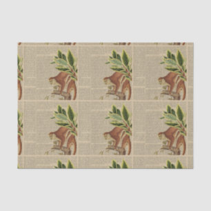 Papel De Seda Colagem de Macacos Vintage