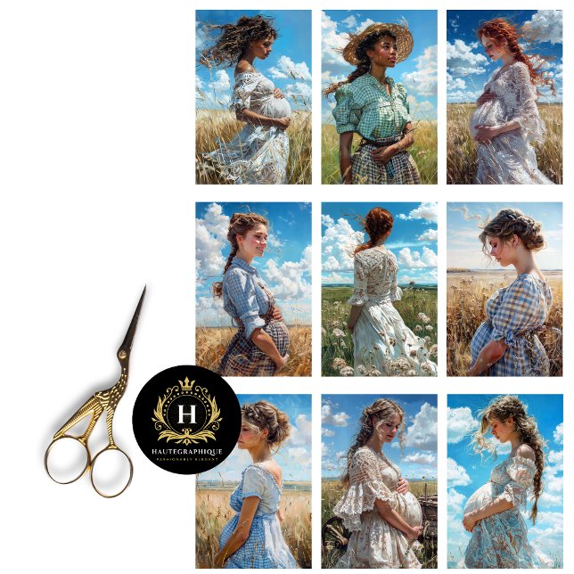 Papel De Seda Colagem de Maternidade da Pradaria Decoupage (Criador carregado)