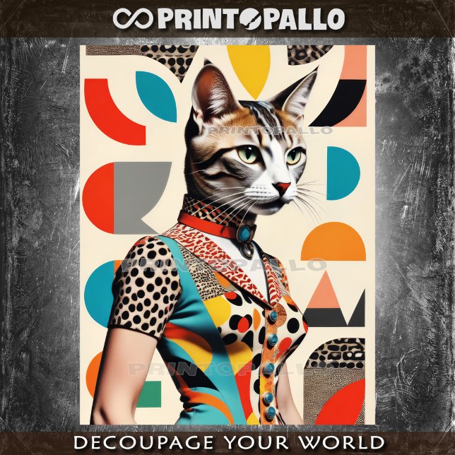 Papel De Seda Colagem de Meios séculos de pop Art de uma moda (Criador carregado)