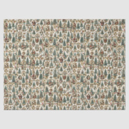 Papel De Seda Colagem de Natal Vitoriano Vintage | Papai Noel Re