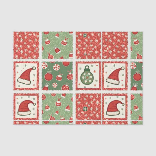 Papel De Seda Colagem de Patches de Natal (Frente )