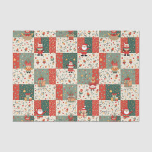 Papel De Seda Colagem de Patches de Natal