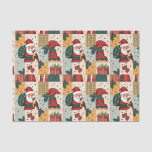 Papel De Seda Colagem de Patches de Natal