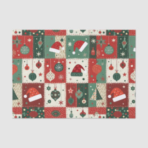 Papel De Seda Colagem de Patches de Natal