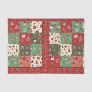 Papel De Seda Colagem de Patches de Natal