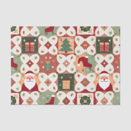 Papel De Seda Colagem de Patches de Natal