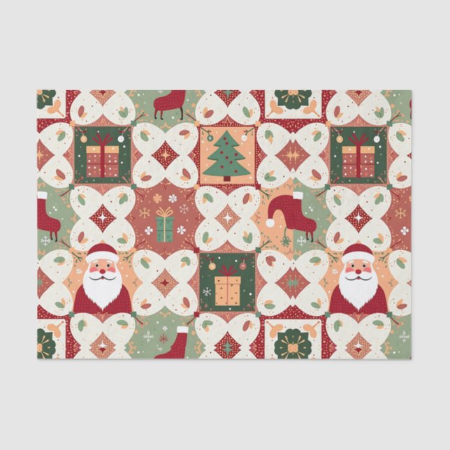 Papel De Seda Colagem de Patches de Natal (Frente )
