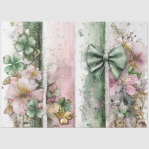 Papel De Seda Colagem digital de desacoplamento - Irish Clover