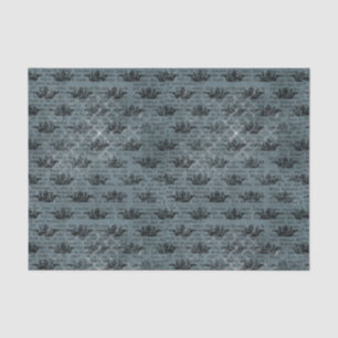 Papel De Seda Colagem Náutica Azul Vintage