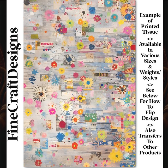 Papel De Seda Colagem Retroativa do Chique Whimsical BP6B Desaco (Criador carregado)