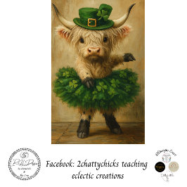 Papel De Seda Colar de tutu decoupage de St. Patrick's Highland