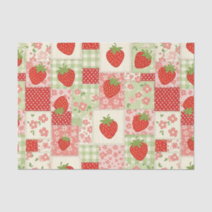Papel De Seda Colcha de Morango Picnic (4)