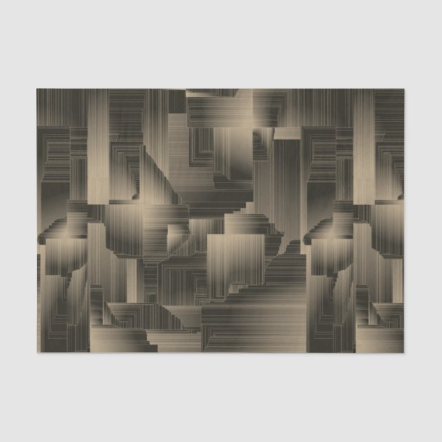 Papel De Seda Colden Halls Art Deco (Frente )