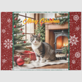 Papel De Seda Coleção Antiga de Férias de Natal Bonito