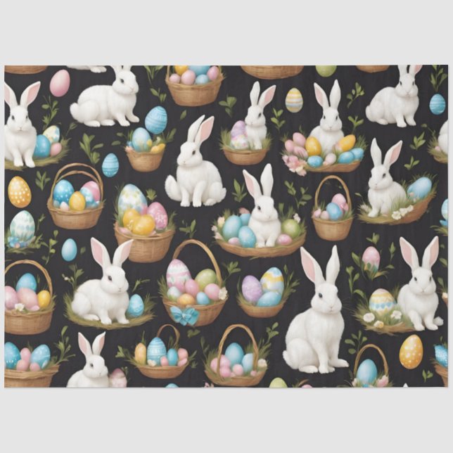 Papel De Seda Coleção Boho Easter Bunny (Frente )
