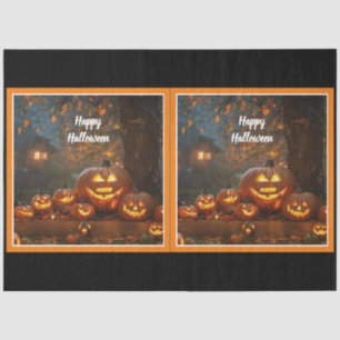 Papel De Seda Coleção da Família Pumpkins Halloween