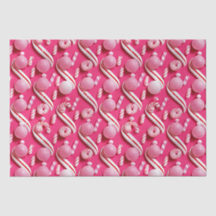 Papel De Seda Coleção De Banho De Doces, Gumballs Rosa