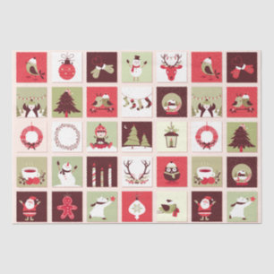 Papel De Seda Coleção de Decores de Natal 12 Decoupage