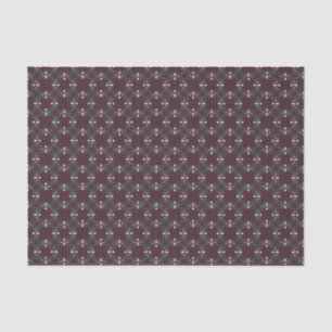 Papel De Seda Coleção de Dores Burgundy Marinho Prairie Bloom