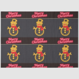 Papel De Seda Coleção de Feriados Modernos de Natal Neon