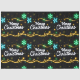 Papel De Seda Coleção de Feriados Neon Populares de Natal