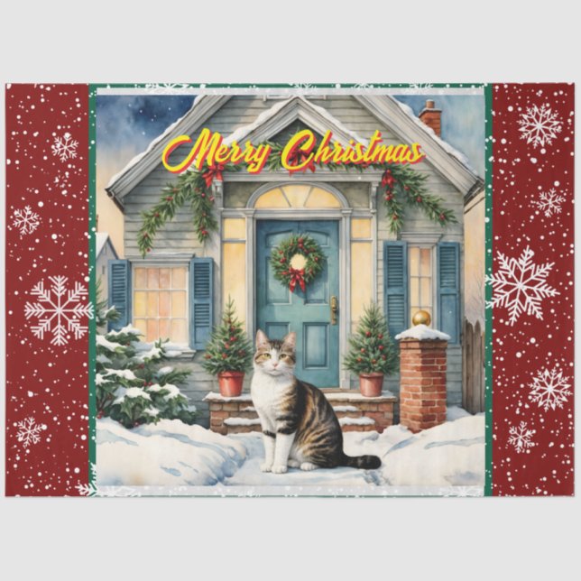 Papel De Seda Coleção de Férias Lindas de Natal Trendy (Frente )