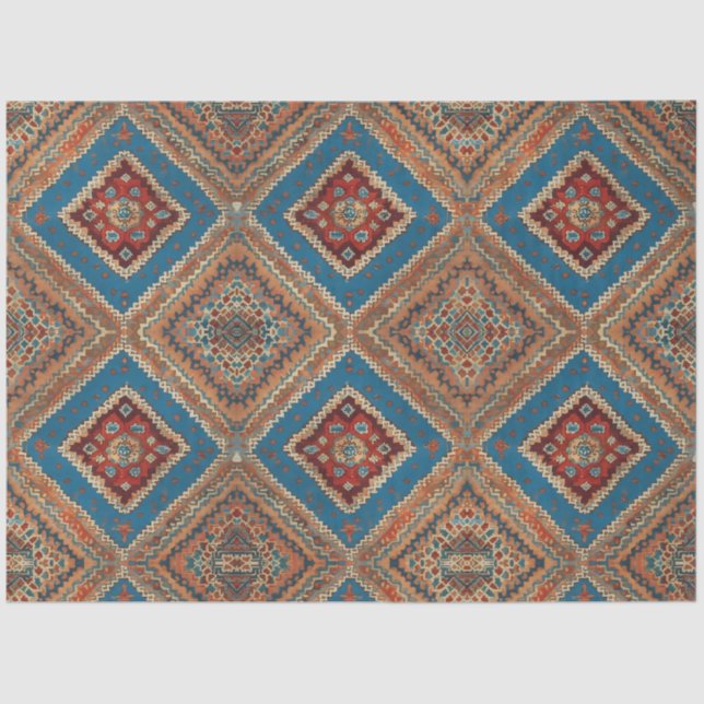 Papel De Seda Coleção de Padrões Antigos e Populares Turcos (Frente )