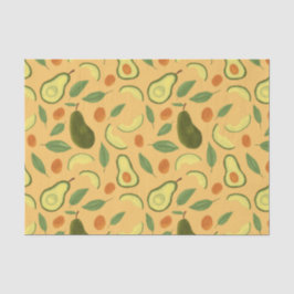 Papel De Seda Coleção de padrões da cesta de fruta - Avocado