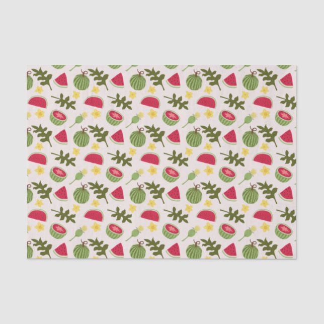 Papel De Seda Coleção de padrões da fruta - Melancia (Frente )