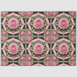 Papel De Seda Coleção de Tendências Lindas Rosas Rosa